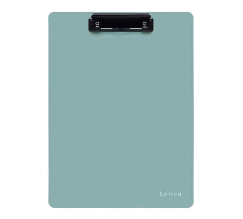 A4 Папка-планшет DELI Linfini с верхним прижимом, без крышки,зелёная пастель, 1,5 мм, Китай