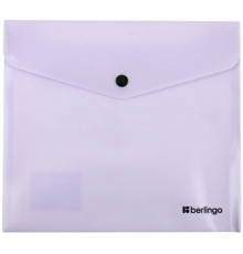 Папка-конверт А5+ с кнопкой Berlingo Instinct  200мм, лаванда. РФ