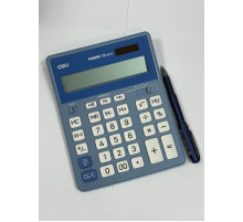 Калькулятор 12р. настольный DELI 202,2*158,5*31,3 мм, Голубой, Китай