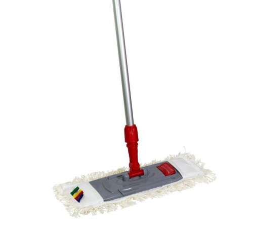Швабра т.ПРОФФИ шир. 50см: держ-ль мопа 50см(Турц.), рук-ка аллюм140см, насад. хлоп-полиэс50*17см.РБ
