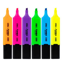 Набор маркеров-текстовых 6 цвета 1-5 мм Deli Jumbo , Китай