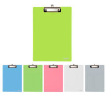 А4 Доска-планшет с верхним прижимом А4, пластик цвет ассорти, Китай