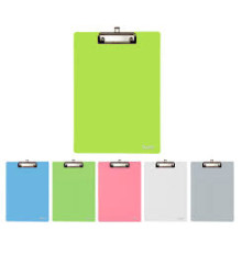 А4 Доска-планшет с верхним прижимом А4, пластик цвет ассорти, Китай