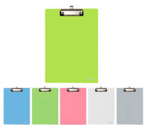А4 Доска-планшет с верхним прижимом А4, пластик цвет ассорти, Китай