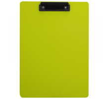 А4 Доска-планшет с верхним прижимом А4, пластик цвет салатовый, без крышки, Deli, Китай