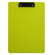А4 Доска-планшет с верхним прижимом А4, пластик цвет салатовый, без крышки, Deli, Китай