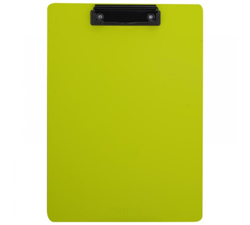 А4 Доска-планшет с верхним прижимом А4, пластик цвет салатовый, без крышки, Deli, Китай