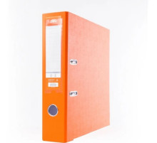 Папка регистратор А4, ПВХ Эко, 75 мм. "Deli" оранжевый, Китай