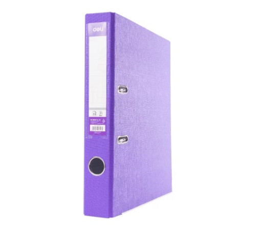 Папка регистратор А4, ПВХ Эко, 50 мм."Deli" фиолетовый, Китай