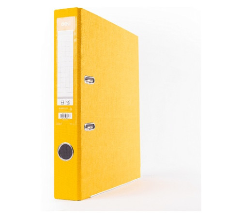 Папка регистратор А4, ПВХ Эко, 50 мм."Deli" желтый, Китай