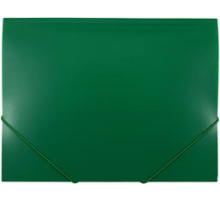 Папка пластиковая на резинке А4 OfficeSpace, толщина пластика 0,5 мм, зеленая, РФ