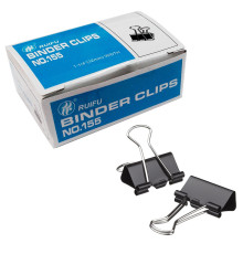 Зажим для бумаг 32 мм черный, (12шт/уп),Китай