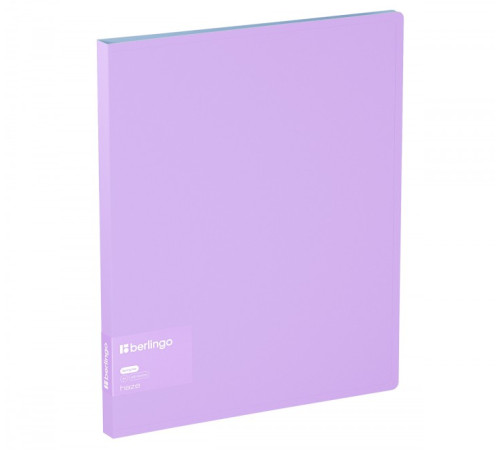 Папка с пружинным скоросшивателем Berlingo "Haze" А4, сиренивая, 17мм, 600мкм, пластик,с карм.,  РФ