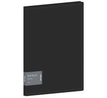 Папка с пружинным скоросшивателем Berlingo "Soft Touch" А4, 17мм, 700мкм, пластик,черная. РФ