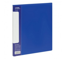 Папка с пружинным скоросшивателем Berlingo "Soft Touch" А4, 17мм, 700мкм, пластик, синяя. РФ
