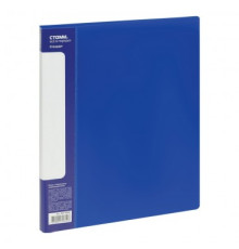 Папка с пружинным скоросшивателем Berlingo "Soft Touch" А4, 17мм, 700мкм, пластик, синяя. РФ