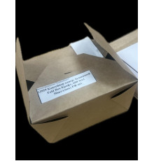 Контейнер 600 мл, однор. бумажный Fold Box Крафт, 130*105*65( 50шт/упак) РФ