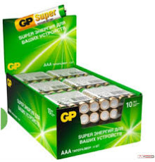 Батарейка LR03 AAA GP Super LR03 алкалиновые 4шт/упак, Китай