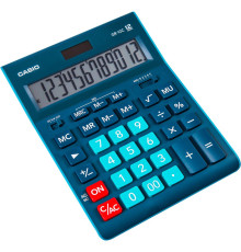 Калькулятор 12р GR-12 Casio синий. 35*155*209мм, Филиппины