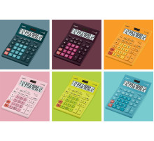 Калькулятор 12р GR-12 Casio оранжевый. 35*155*209мм, Филиппины