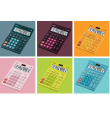 Калькулятор 12р GR-12 Casio оранжевый. 35*155*209мм, Филиппины