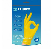Перчатки хозяйственные латексные р-р M Zaubex ,Китай