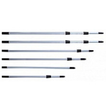 Ручка телескопическая д/мытья окон 2,4 м, 2 секции "IT-0251" алюминий, РФ