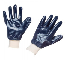 Перчатки нитриловые манжет-резинка полный облив,Intertool,хлопковая подкладка, р-р 10,5, РФ