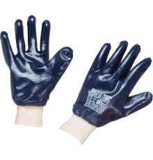 Перчатки нитриловые манжет-резинка полный облив,Intertool,хлопковая подкладка, р-р 10,5, РФ