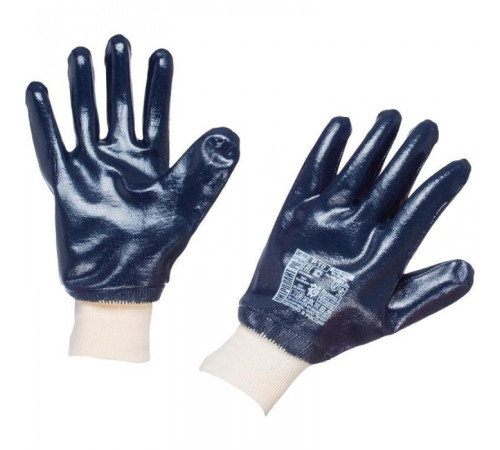 Перчатки нитриловые манжет-резинка полный облив,Intertool,хлопковая подкладка, р-р 10,5, РФ