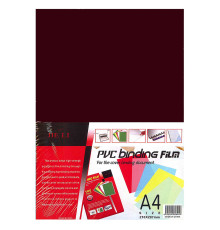 Обложка A4 (перф.) пласт. прозр.красная 0,15 мм GROSS(100шт.)  Китай