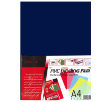 Обложка A4 (перф.) пласт. прозр.синяя 0,15 мм GROSS(100шт.)  Китай