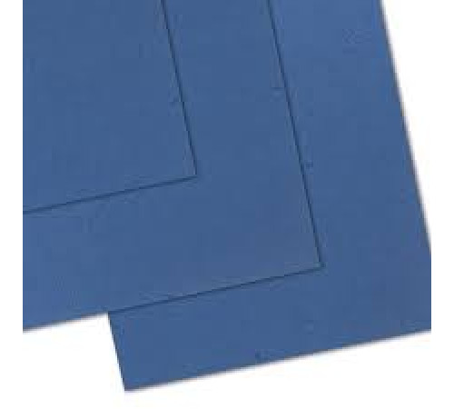 Обложка (перф.) картон под кожу синяя 230г/м 100шт, blue, Китай