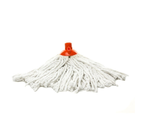 Насадка круглая для швабры МОП сменная. Хлопок 80%, полиэстер 20%, 0,2 кг, длина 24см, РБ