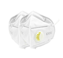 Полумаска одноразовая  KN-95 , c клапаном выдоха, белая, РФ