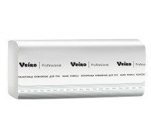 Полотенца бумажные Veiro Professional Basic V-сложения - однослойные, 210*216мм. РФ