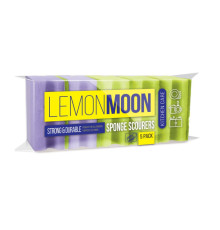 Губка кухонная для мытья посуды Lemon Moon 96х64х42 , 5шт/упак,с фрезой профил., РФ