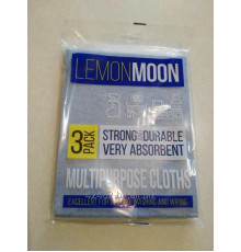 Салфетка вискоза  30*38 "Lemon Moon" 3 шт/уп 80г/м.кв. РФ