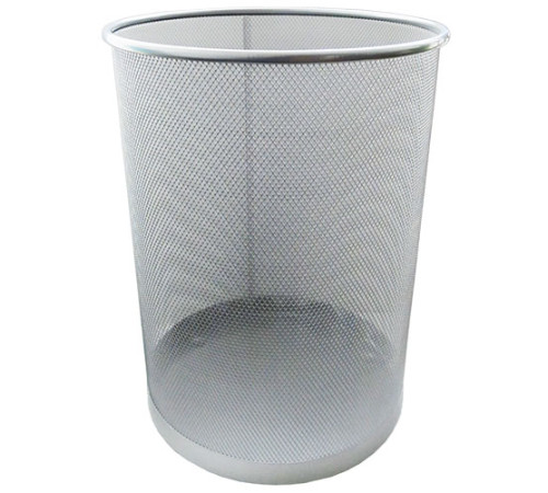Корзина металическая д/бумаг 19л, сетка, серебро, Китай