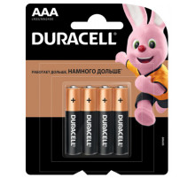 Батарейка LR03 ААA DURACELL (Эл.питания) LR03/MN2400 4шт/1уп.Китай