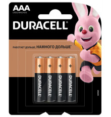 Батарейка LR03 ААA DURACELL (Эл.питания) LR03/MN2400 4шт/1уп.Китай
