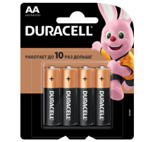 Батарейка LR6 АА DURACELL LR6/MN1500 (Эл.питания)4шт/1уп  Китай