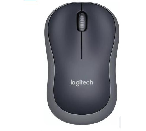 Мышь беспроводная Logitech М185, черная/темно-серая, КИТАЙ