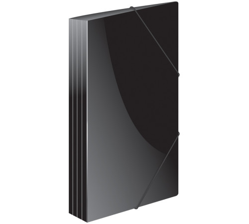 Папка на резинках  А4 Berlingo "Standard" черная, 600мкм, РФ