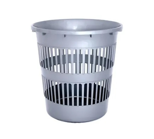 Корзина для мусора 11 л МП сетчатая,серая, РФ