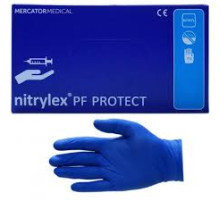 Перчатки нитрил. неопудр. текстур., Nitrylex Blue PF Protect р L 100 шт/упак, PC000010924-9, Тайланд
