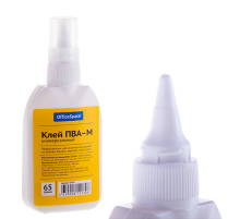 Клей ПВА 65г OfficeSpace 65 гр, с дозатором, OS-65, РФ