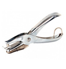 Дырокол 1 отверстие "One-Hole" Kangaro серебристый. (до 10 листов). Индия