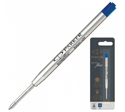 Стержень для шар. авт. ручек  Quink Flow, F синий 98мм PARKER-1950368 страна происхождения Франция