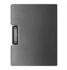 А4 Папка-планшет с зажимом и крышкой Deli PE127, полипропилен, тёмно-серый, Китай